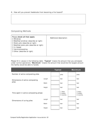 Compost Facility Registration Application - New Mexico, Page 12
