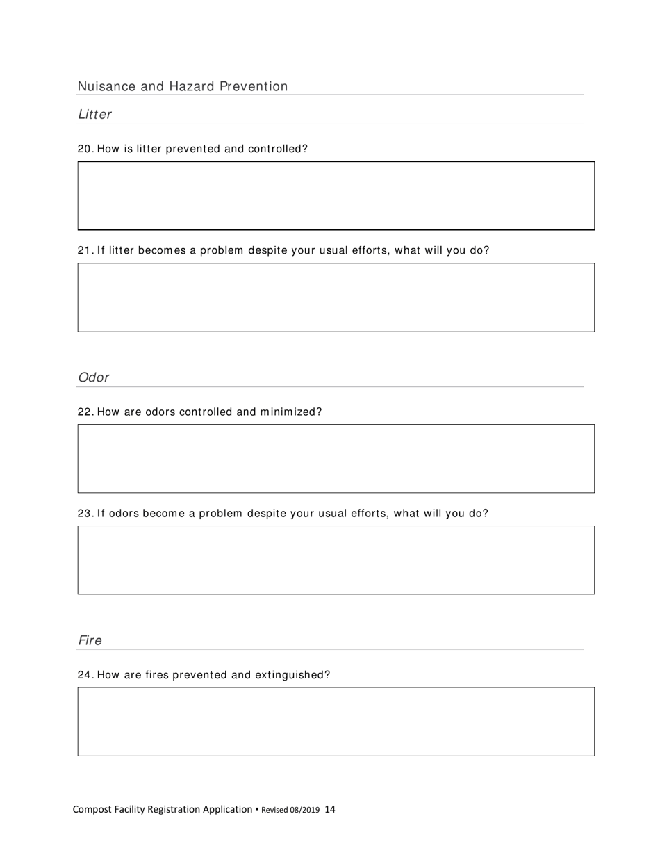 Compost Facility Registration Application - New Mexico, Page 16