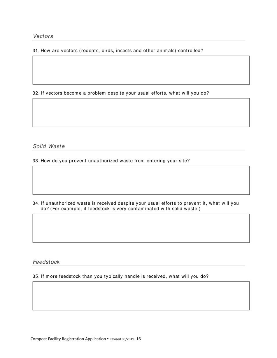 Compost Facility Registration Application - New Mexico, Page 18