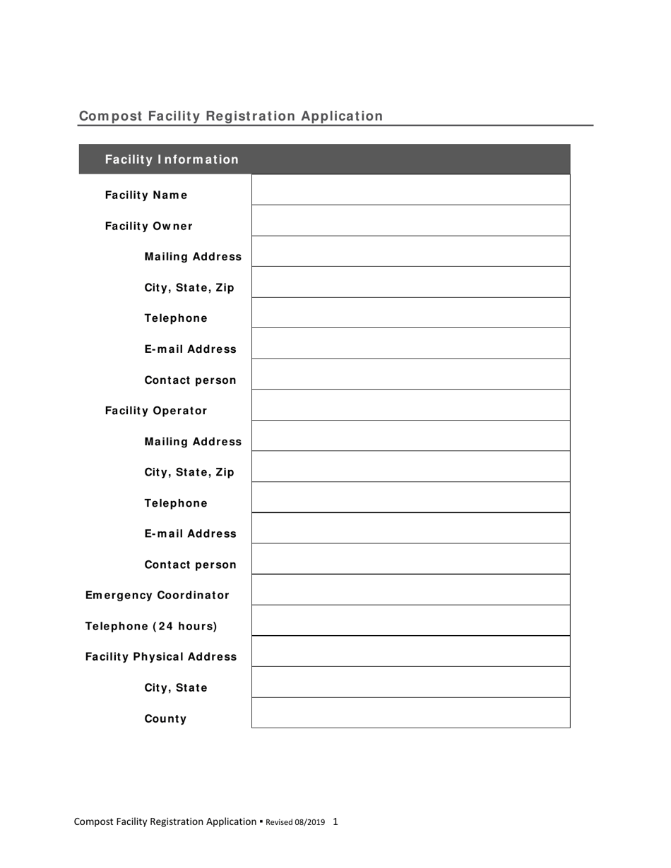 Compost Facility Registration Application - New Mexico, Page 3