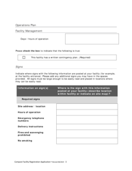 Compost Facility Registration Application - New Mexico, Page 5
