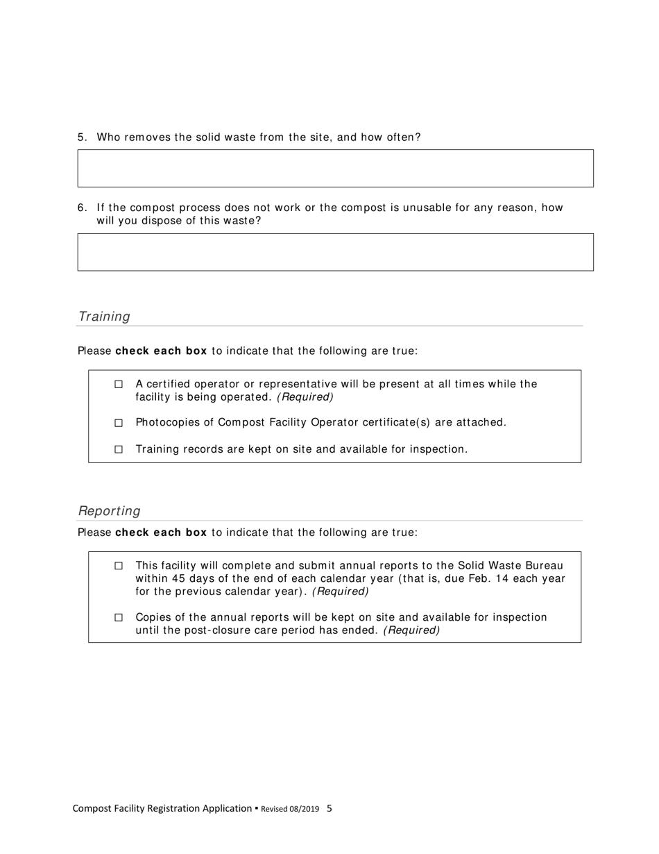 Compost Facility Registration Application - New Mexico, Page 7