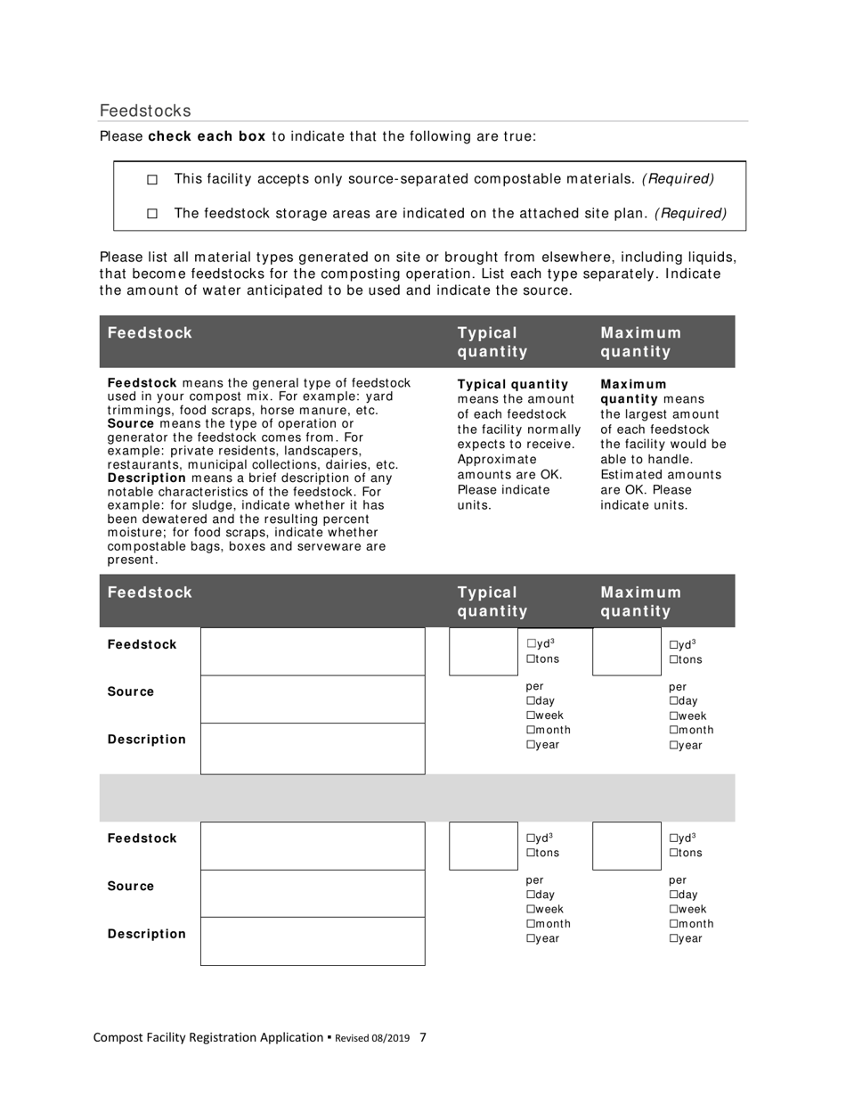 Compost Facility Registration Application - New Mexico, Page 9