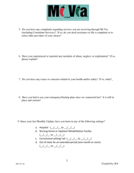 Form MVU Mi via Self-directed Waiver: Consultant Services Quarterly Update Form - New Mexico, Page 2
