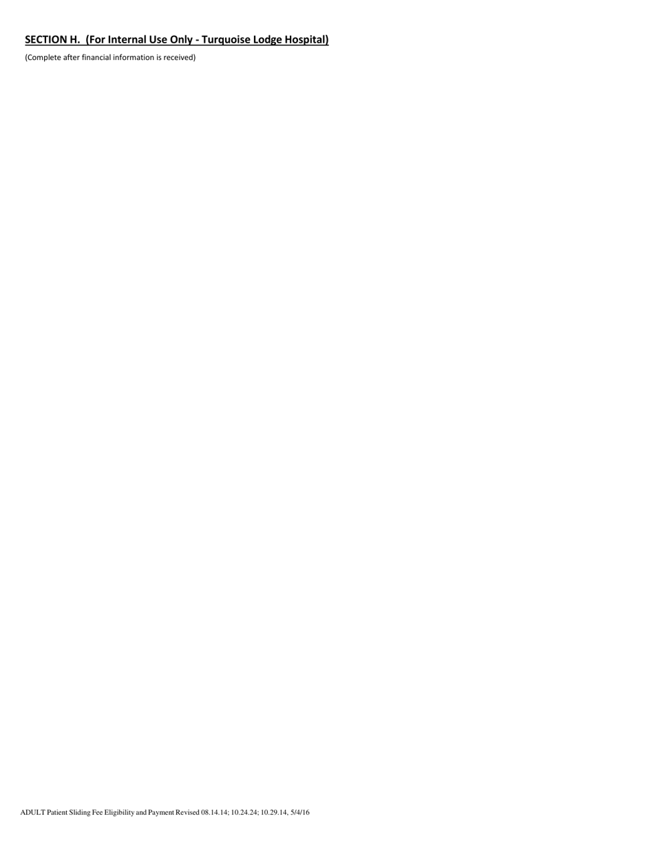 Turquoise Lodge Hospital Sliding Fee Eligibility Determination and Payment Contract - New Mexico, Page 3