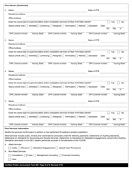 Certified Public Accountant Form 6R Application for Public Accounting Firm Registration - New York, Page 2