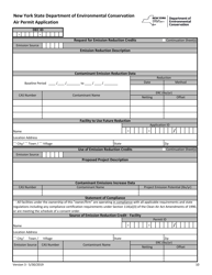 Air Permit Application Form - New York, Page 10