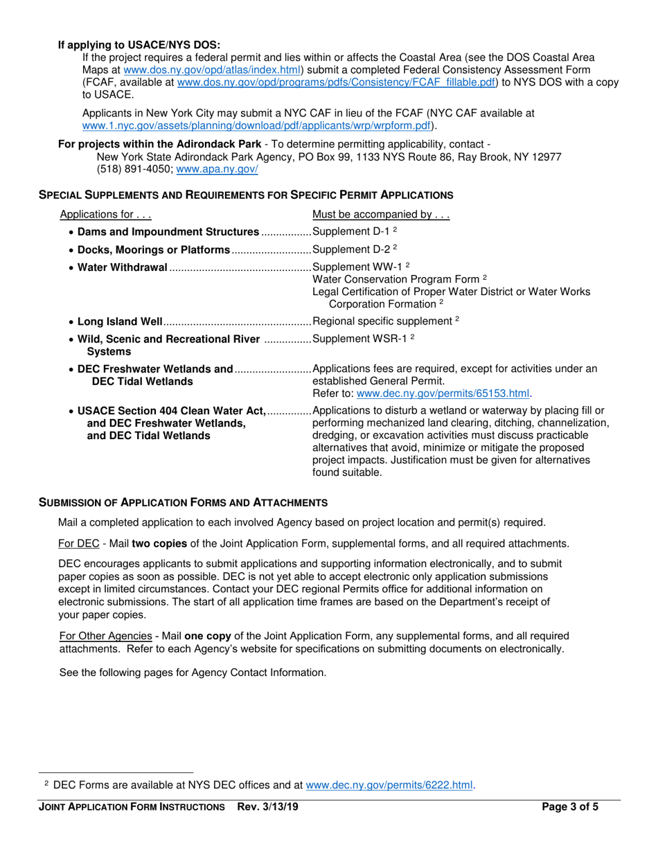 Instructions for Joint Application Form - New York, Page 3