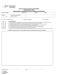 Registered Transfer Facility Inspection Report - New York, Page 2