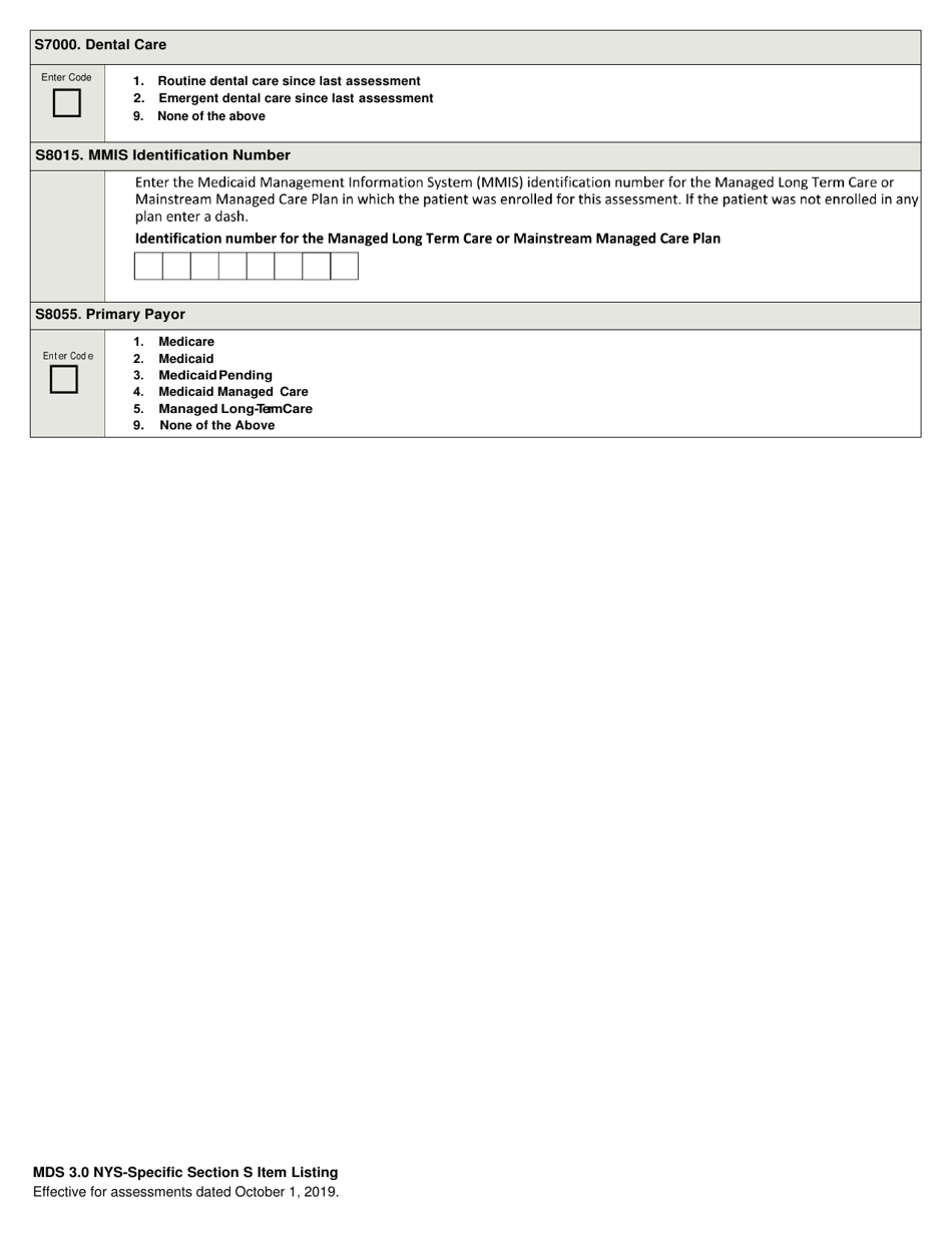 Section S NYS-Specific Items - New York, Page 2