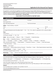 Form DOH-2794 Application for the Uninsured Care Programs - New York, Page 4