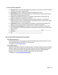 Form ES325 New York Youth Jobs Program: Business Certification - New York, Page 2