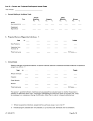 Form AT603 Apprentice Training Program Affirmative Action Plan - New York, Page 4