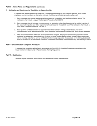 Form AT603 Apprentice Training Program Affirmative Action Plan - New York, Page 8