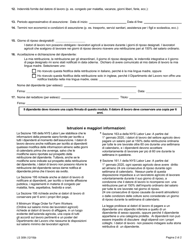 Form LS309I Pay Notice and Work Agreement for Farm Workers - New York (Italian), Page 2