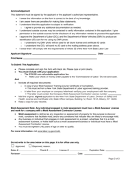 Form SH128 Application for a Mold Assessor License - New York, Page 2