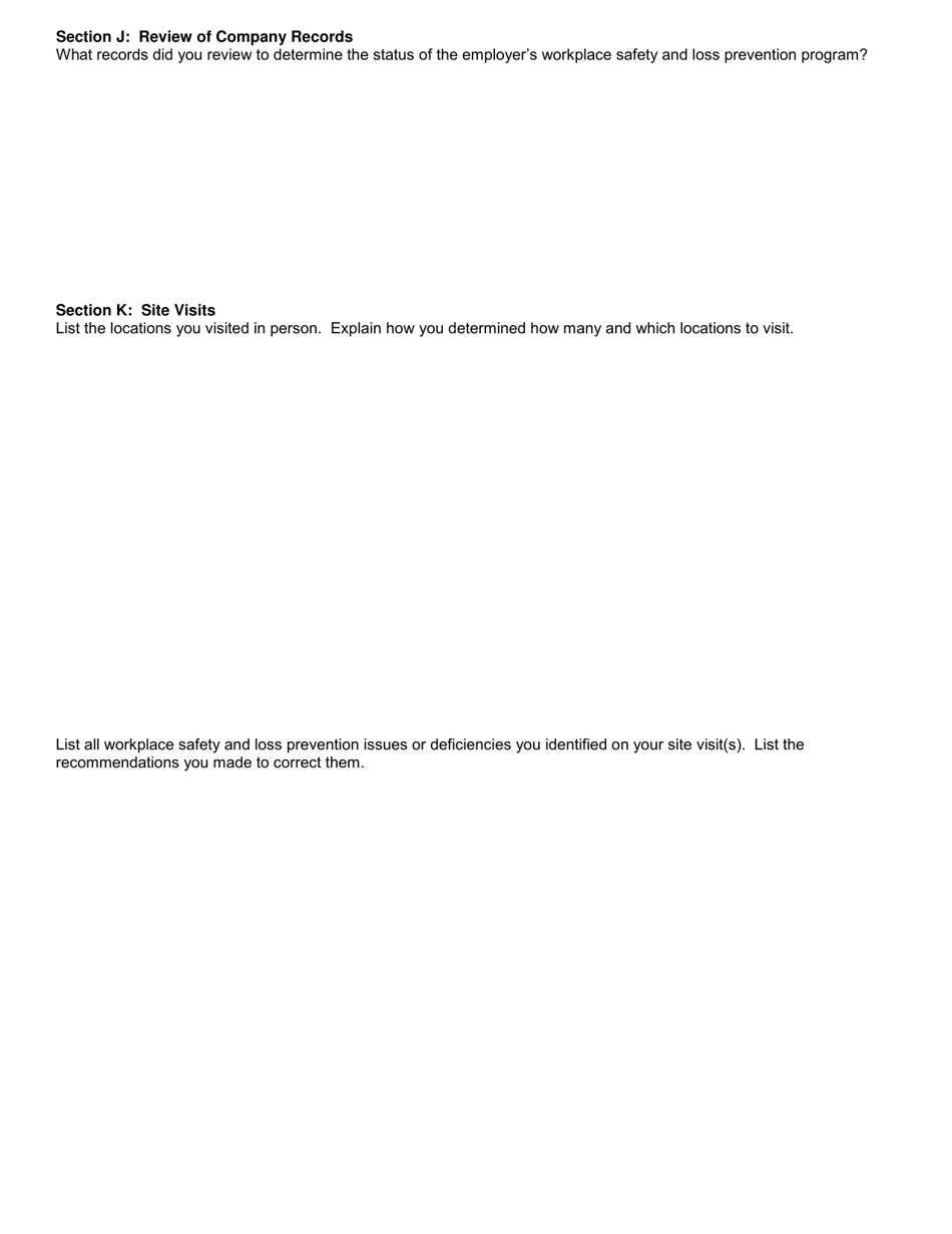 Form SH899 Mandatory Workplace Safety and Loss Prevention Program Industrial Code Rule 59 - Consultant Report - New York, Page 19
