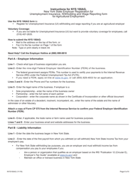 Form NYS100AG New York State Employer Registration for Unemployment Insurance, Withholding, and Wage Reporting for Agricultural Employment - New York, Page 6