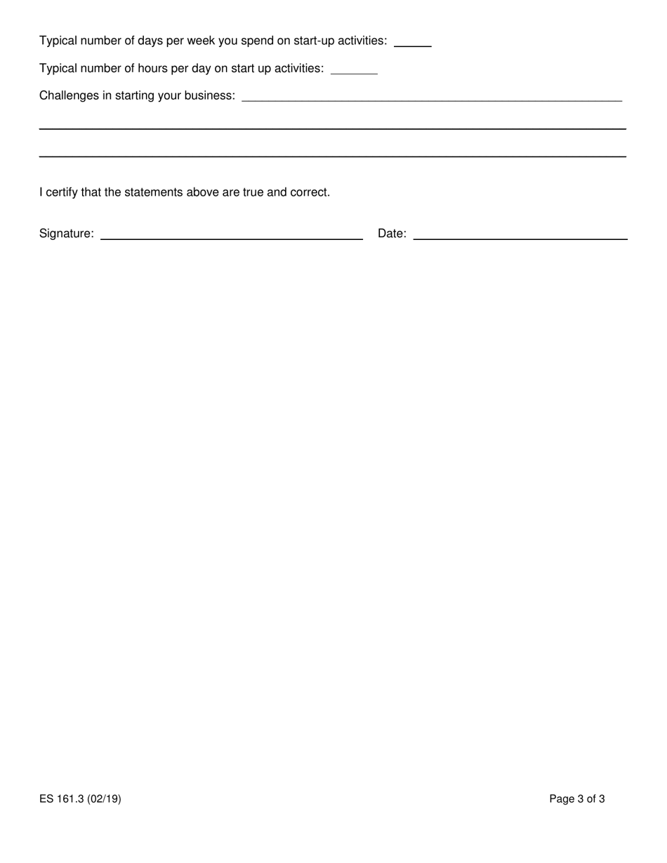 Form ES161.3 The Self-employment Assistance Program (Seap) Individual Progress Report - New York, Page 3