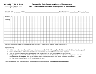Form LO403.5 Request for Rate Based on Weeks of Employment - New York, Page 2