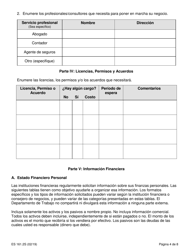 Formulario ES161.2S Programa De Asistencia Para Empleo Por Cuenta Propia Estrategia Empresarial - New York (Spanish), Page 4