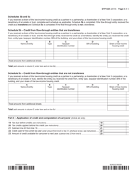 Form DTF-624 Claim for Low-Income Housing Credit - New York, Page 3