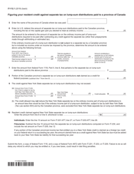 Form IT-112.1 New York State Resident Credit Against Separate Tax on Lump-Sum Distributions - New York, Page 2
