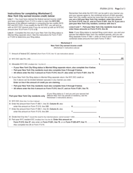 Instructions for Form IT-215 Claim for Earned Income Credit - New York, Page 3