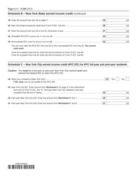 Form IT-209 Claim for Noncustodial Parent New York State Earned Income Credit - New York, Page 4