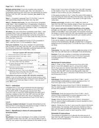 Instructions for Form IT-219 Credit for New York City Unincorporated Business Tax - New York, Page 2