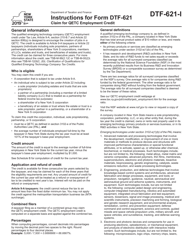 Document preview: Instructions for Form DTF-621 Claim for Qetc Employment Credit - New York