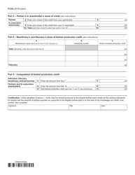 Form IT-243 Claim for Biofuel Production Credit - New York, Page 2