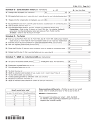 Form IT-604 Claim for Qeze Tax Reduction Credit - New York, Page 3