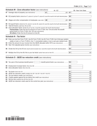 Form IT-604 Claim for Qeze Tax Reduction Credit - New York, Page 7