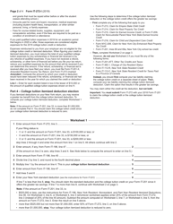 Instructions for Form IT-272 Claim for College Tuition Credit or Itemized Deduction - New York, Page 2