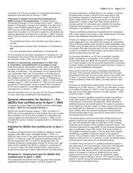 Instructions for Form IT-604 Claim for Qeze Tax Reduction Credit - New York, Page 3