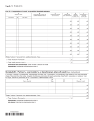 Form IT-643 Hire a Veteran Credit - New York, Page 2
