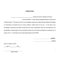 Verified Petition - Queens County, New York, Page 5
