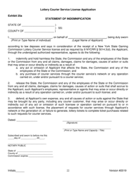 Lottery Courier Service License Application - New York, Page 22