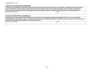 Form OCFS-LDSS-4700 Part A Enrollment Form for Legally-Exempt Group Child Care Program - New York, Page 12