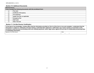 Form OCFS-LDSS-4700 Part A Enrollment Form for Legally-Exempt Group Child Care Program - New York, Page 7