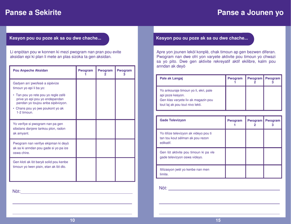 Form PUB-1115D As You Think About Child Care for Your School-Age Child - New York (Haitian Creole), Page 10