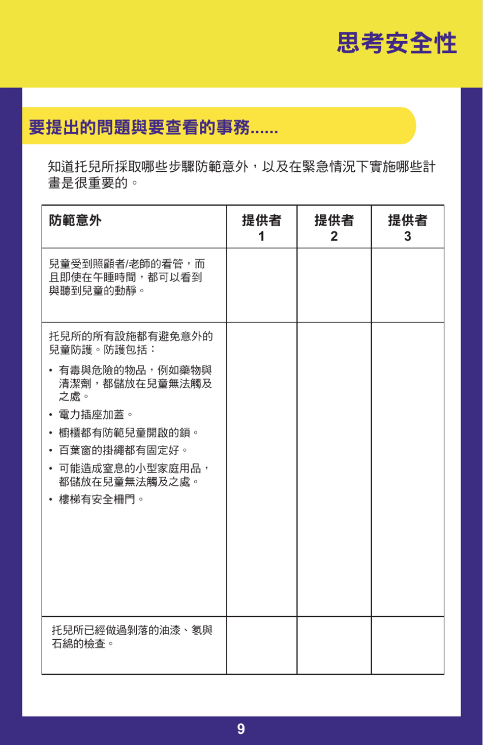 Form PUB-1115B As You Think About Child Care for Your Infant or Toddler - New York (Chinese), Page 9