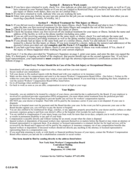 Instructions for Form C-3 Employee Claim - New York, Page 2