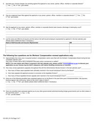 Form OC-403 Application for License to Appear on Behalf of, or Represent, Insurers and/or Self-insurers - New York, Page 2