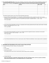 Form OC-403 Application for License to Appear on Behalf of, or Represent, Insurers and/or Self-insurers - New York, Page 3