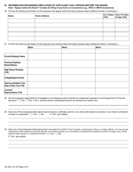 Form OC-403 Application for License to Appear on Behalf of, or Represent, Insurers and/or Self-insurers - New York, Page 5