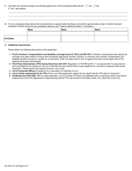 Form OC-403 Application for License to Appear on Behalf of, or Represent, Insurers and/or Self-insurers - New York, Page 6