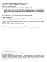 Form RS5535 Application for Internal Transfer of Membership - New York, Page 2