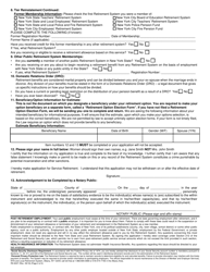 Form RS6037 Application for Service Retirement - New York, Page 2